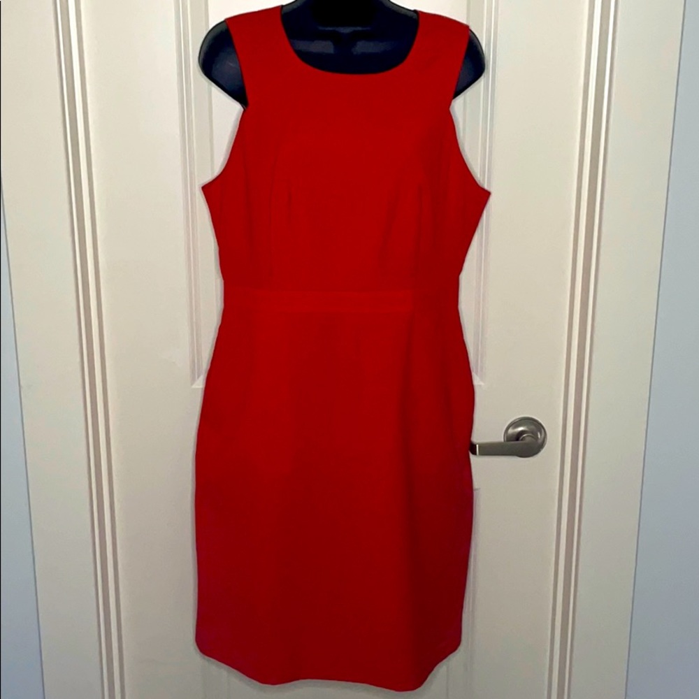 J. Crew Red Sleeveless Dress NWT